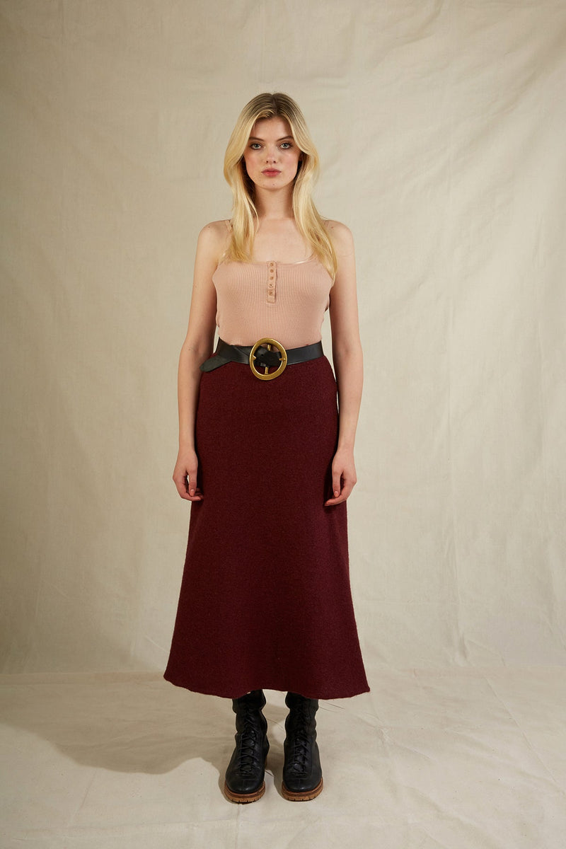 Carolyn Skirt in Plum