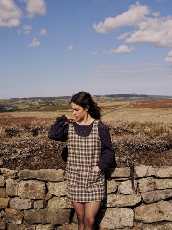 Penrith Mini Dress in Forest Tartan