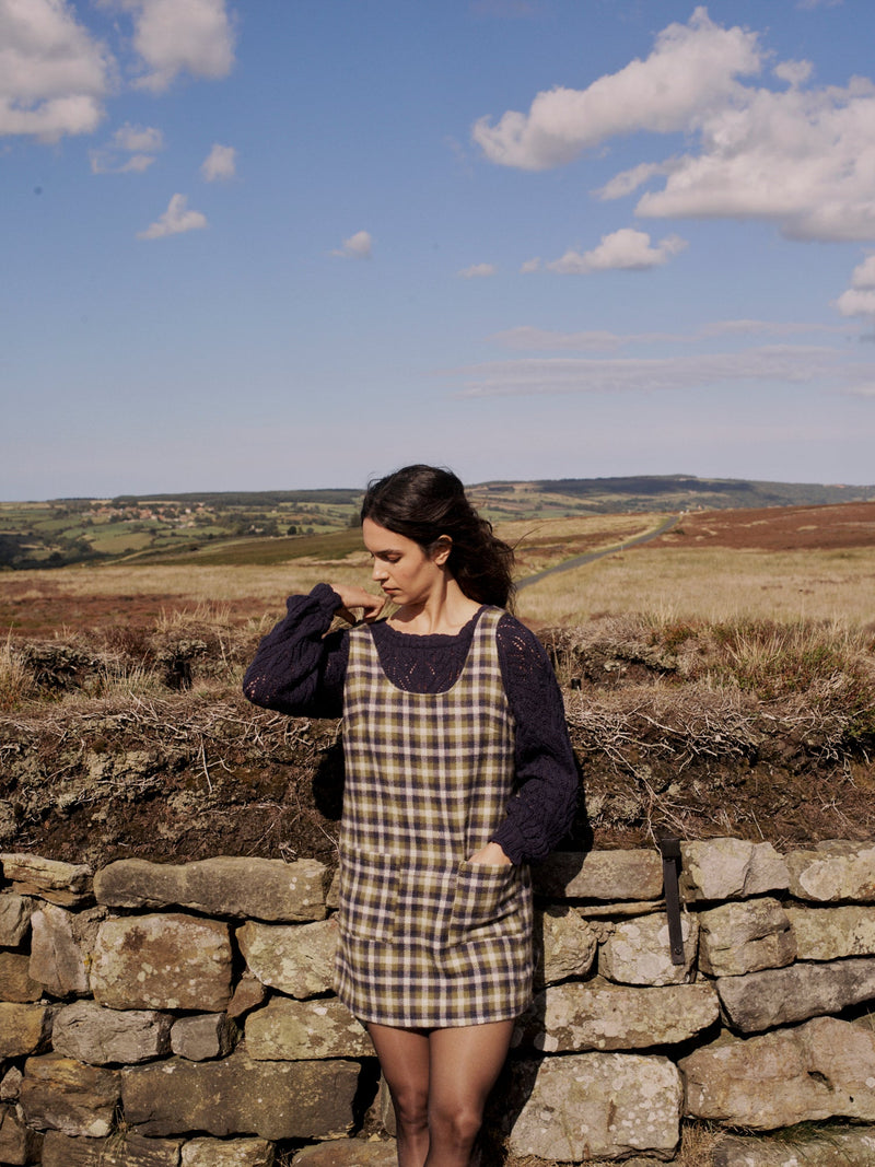 Penrith Mini Dress in Forest Tartan