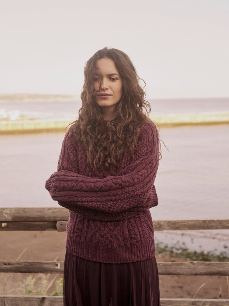 Whitby Jumper in Plum