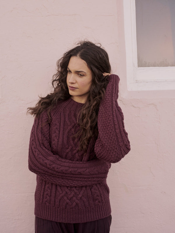 Whitby Jumper in Plum