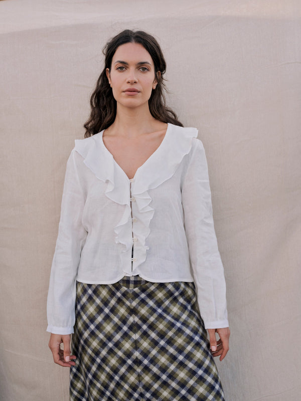 Brandy Blouse in Pearl