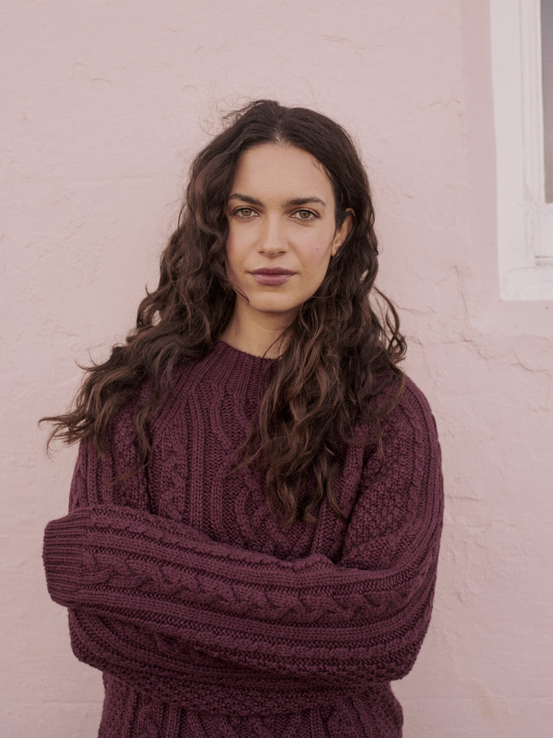 Whitby Jumper in Plum