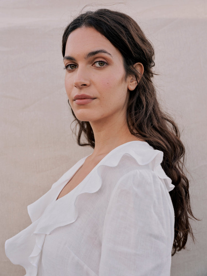 Brandy Blouse in Pearl