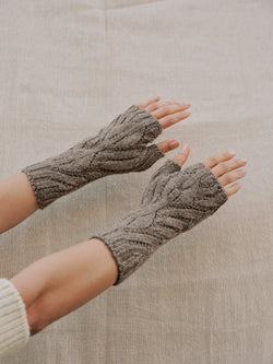 Wrist Warmers in Loam