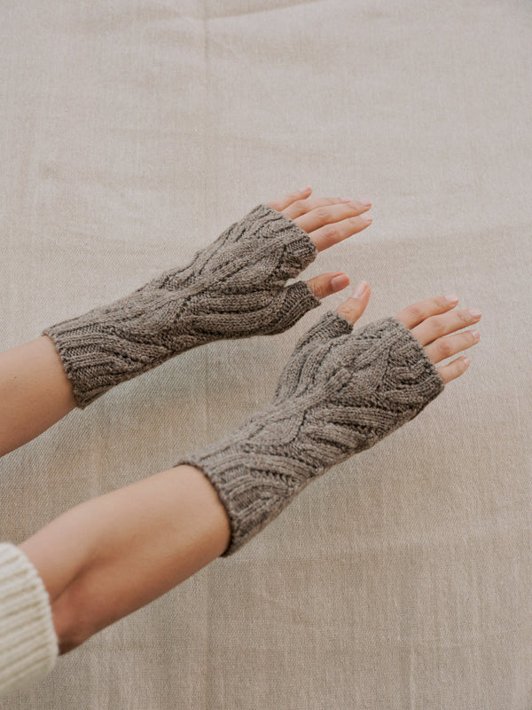 Wrist Warmers in Loam