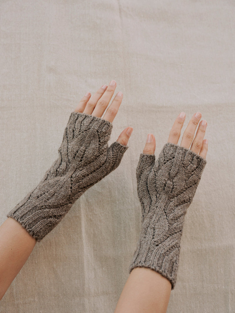 Wrist Warmers in Loam