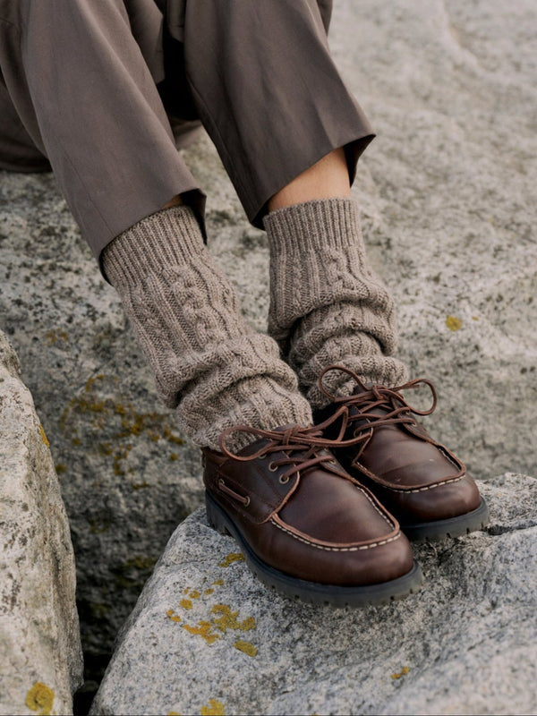 Whitby Leg Warmers in Slate