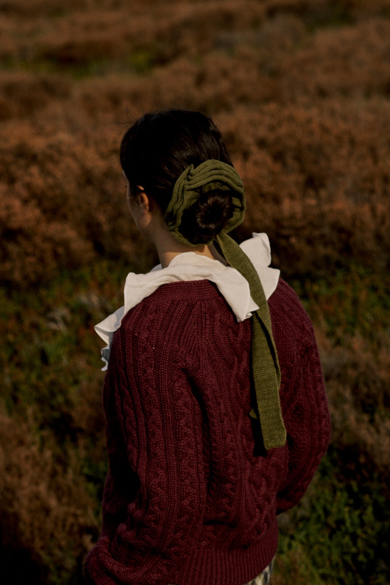 Whitby Cardigan in Plum