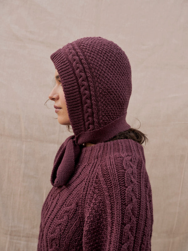 Whitby Bonnet in Plum