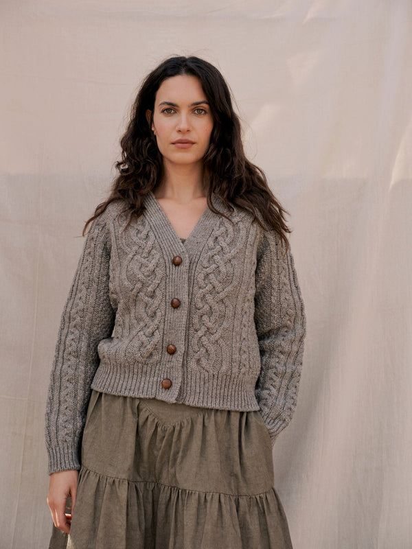 Whitby Cardigan in Slate