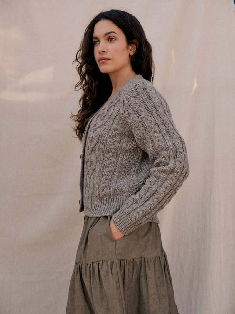 Whitby Cardigan in Slate