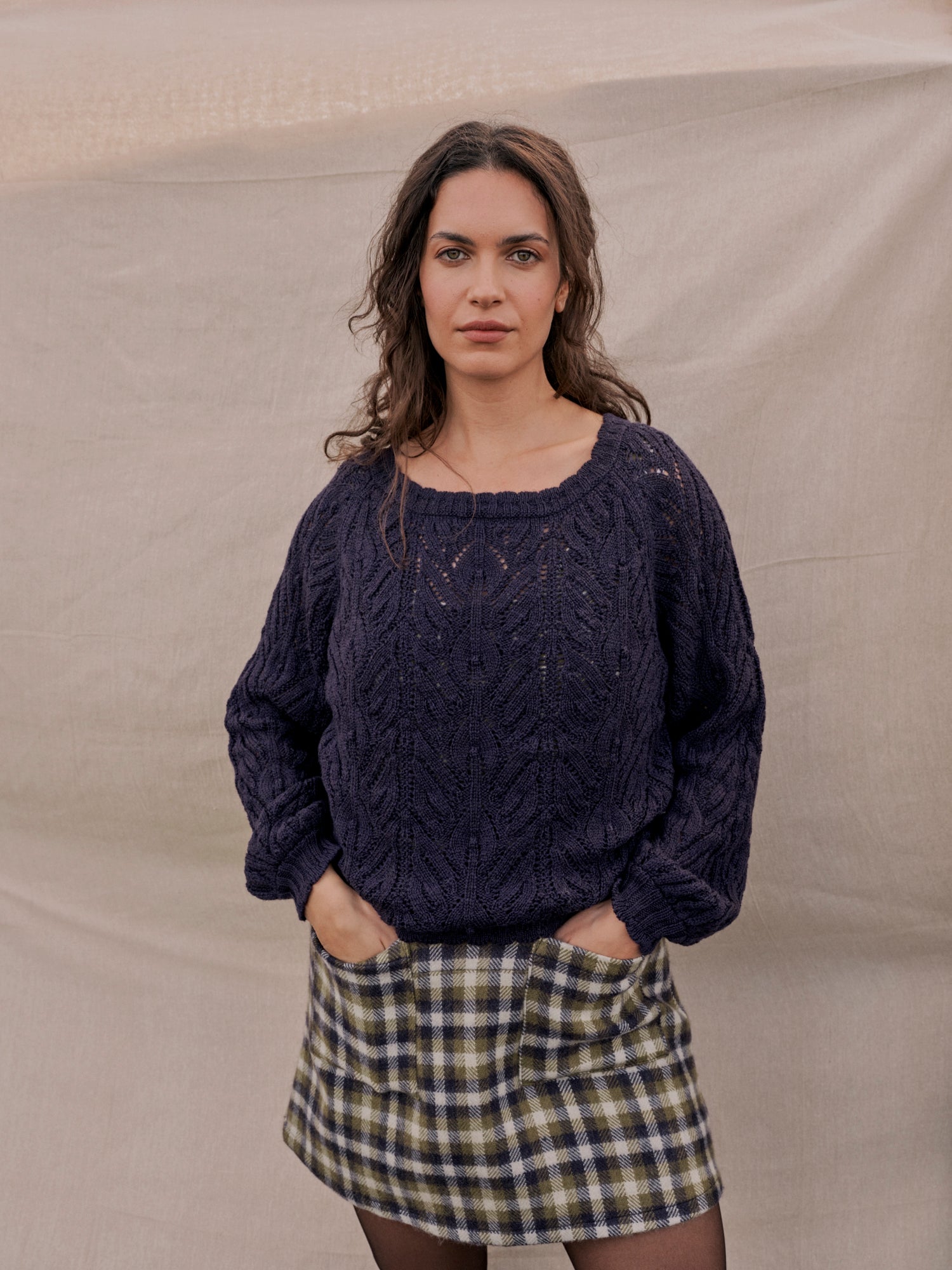 Wyre Jumper in Damson