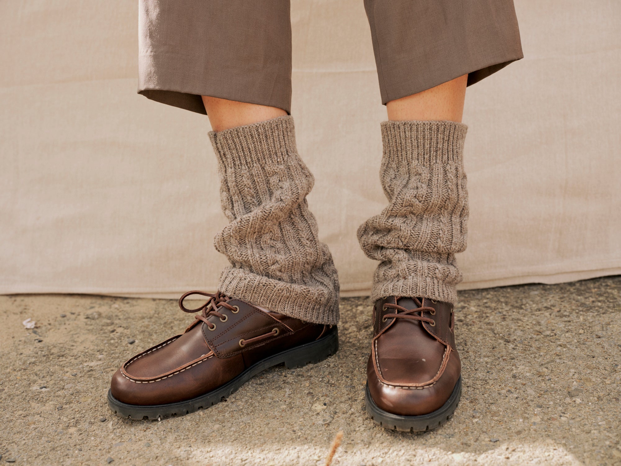 Whitby Leg Warmers in Slate