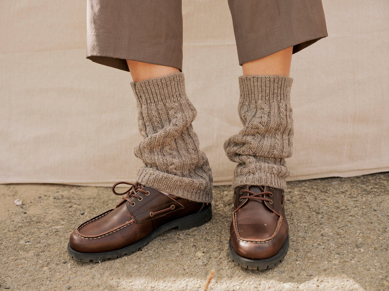 Whitby Leg Warmers in Slate