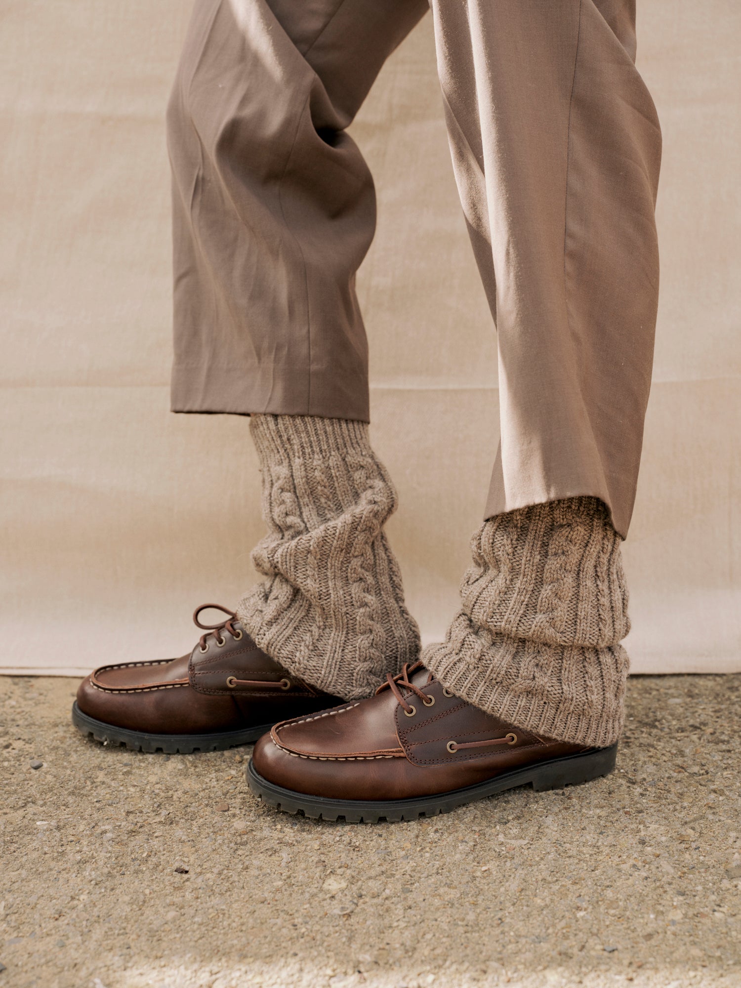 Whitby Leg Warmers in Slate