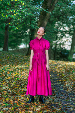 Pink autumn dress