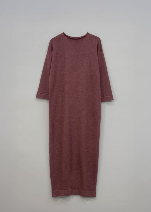 The Seasgair Naturally Dyed Merino Wool Maxi Dress in Heather