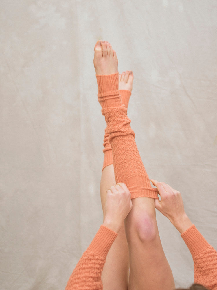 Lytham Leg Warmers in Shrimp