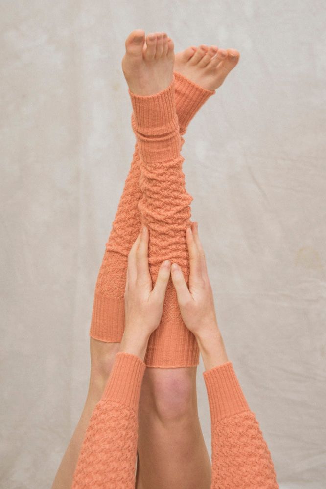 Lytham Leg Warmers in Shrimp