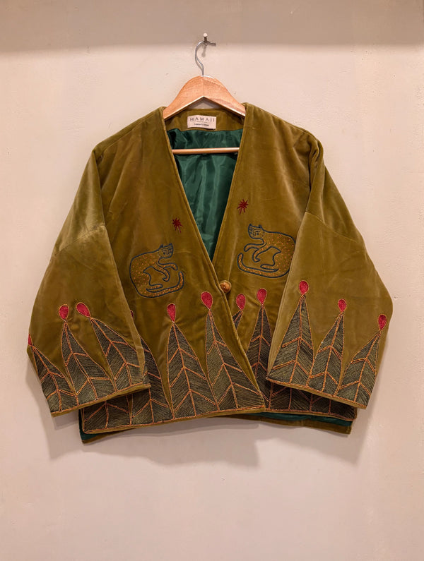 Vintage velvet caracal Jacket