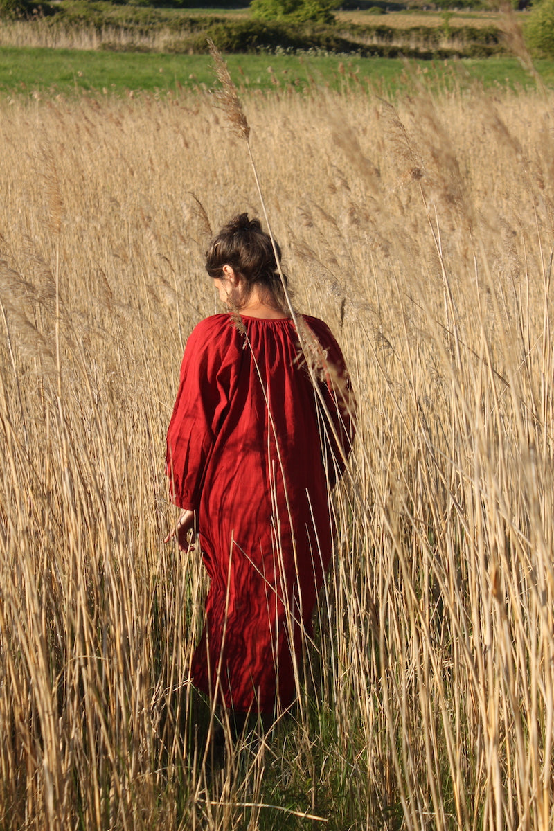 Grace Dress in red earth
