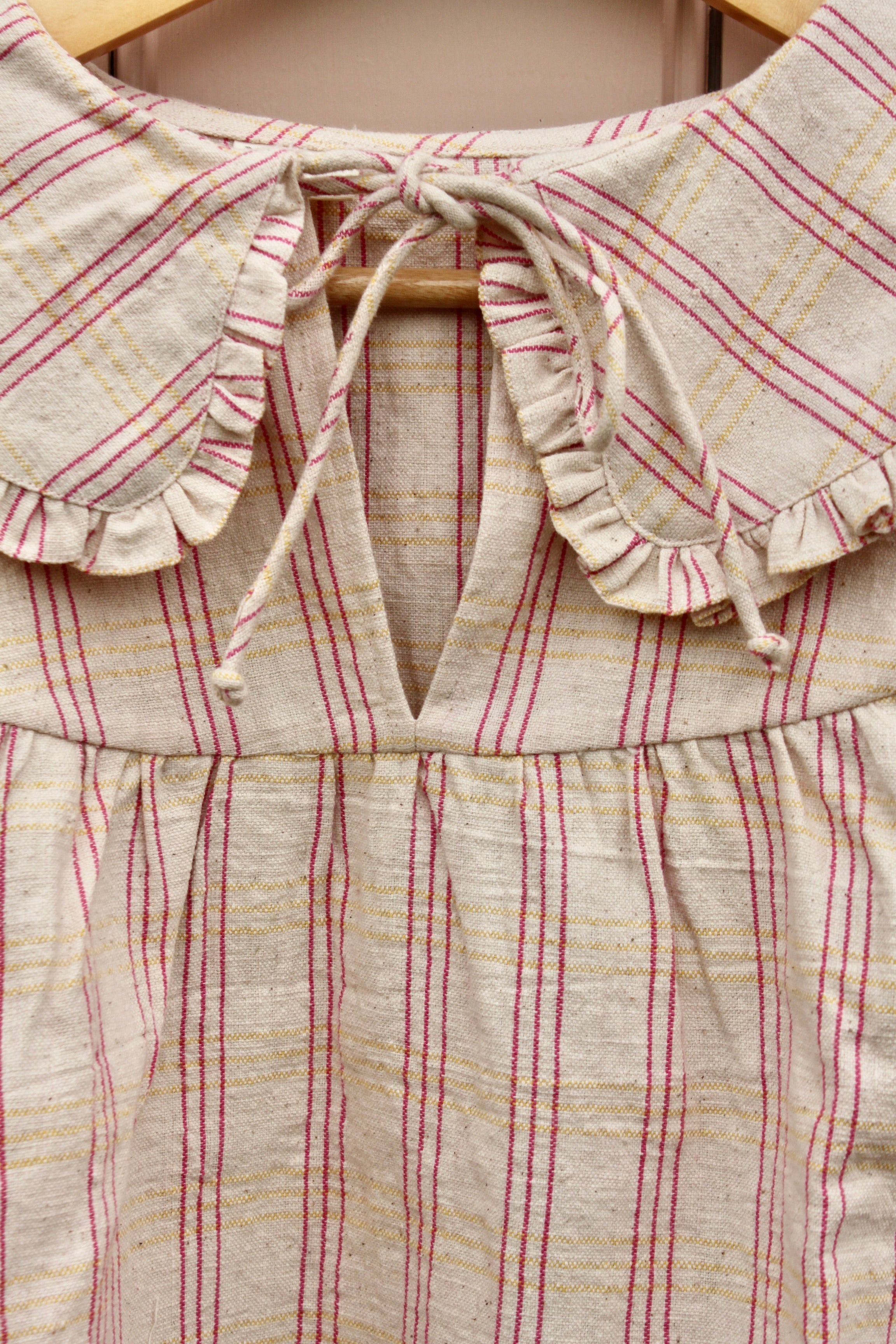 Luchia Smock (pink over yellow)