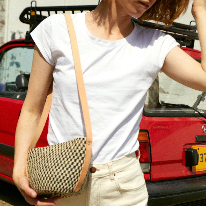 Crossbody Basket Natural