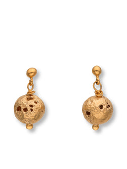 Imperfect Ball Earrings Gold