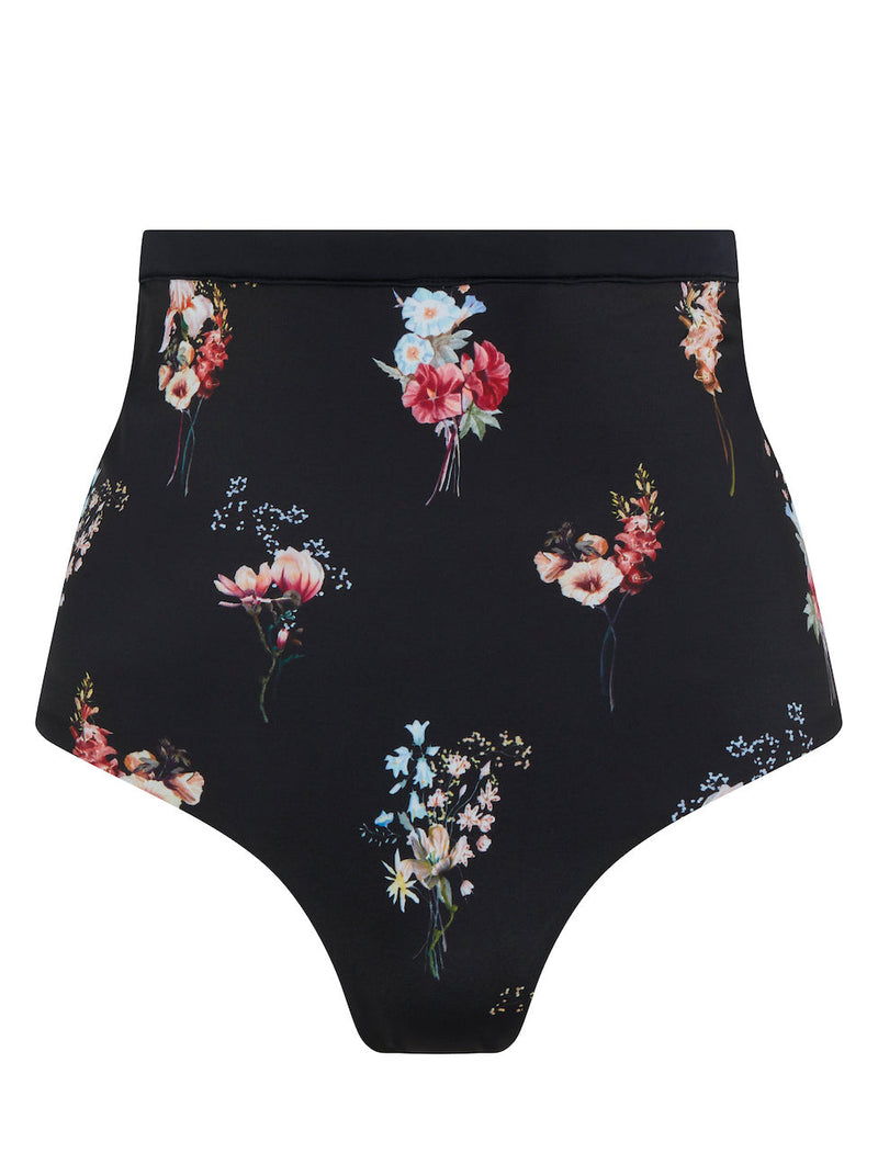 Elna High-Waist Bikini Bottoms Black