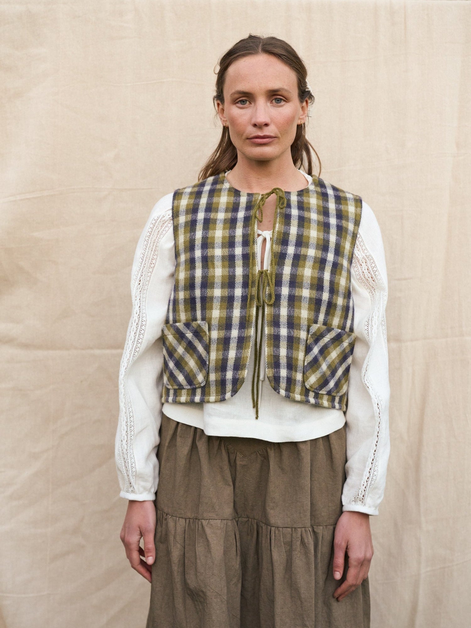 Blakeney Gilet in Forest Twill