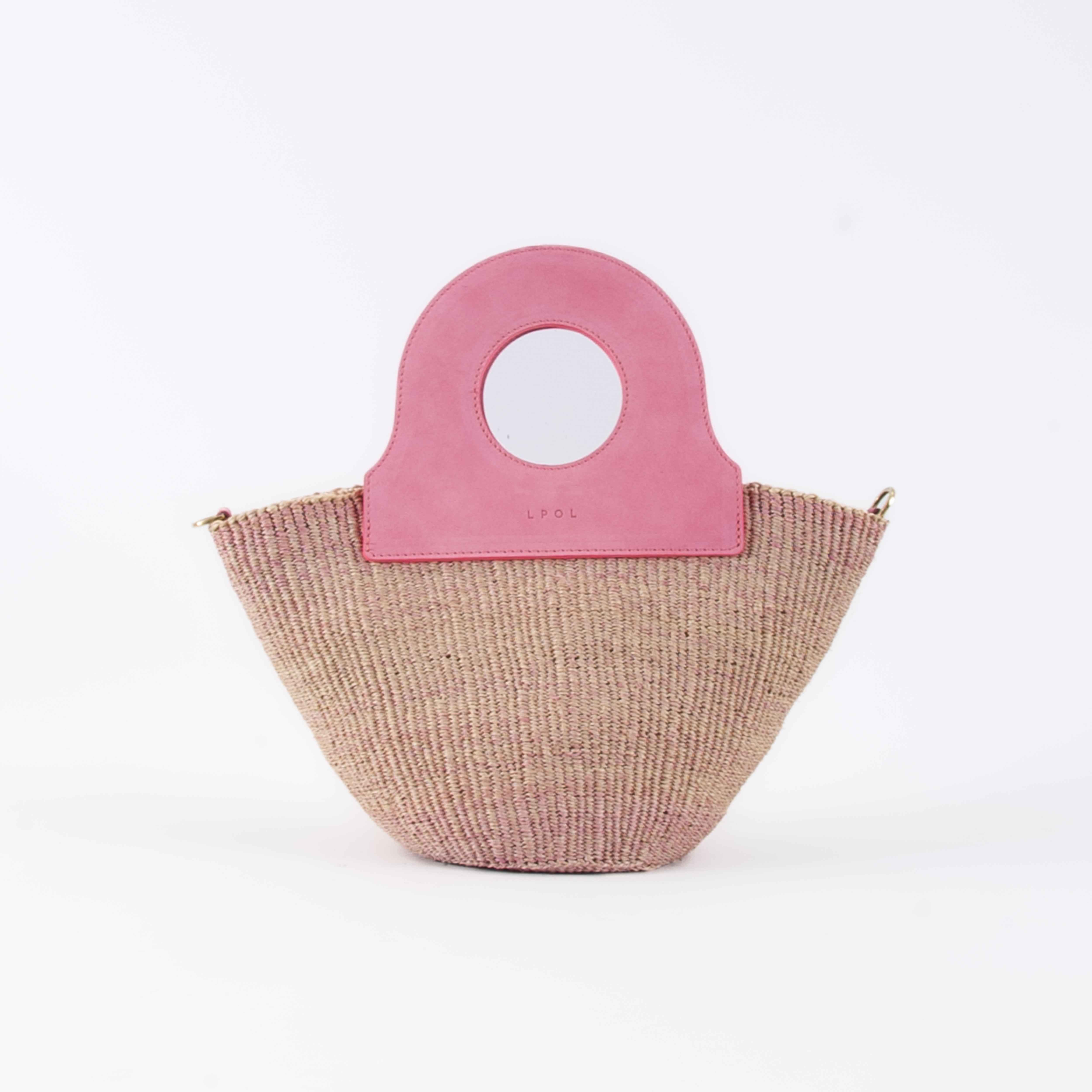 Handheld Basket Rose Pink