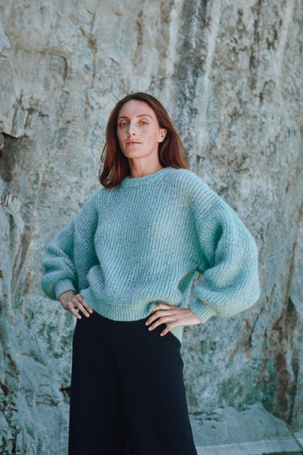 LUCIE Mohair Sweater by Marion Graux x L'Envers - Ice Blue