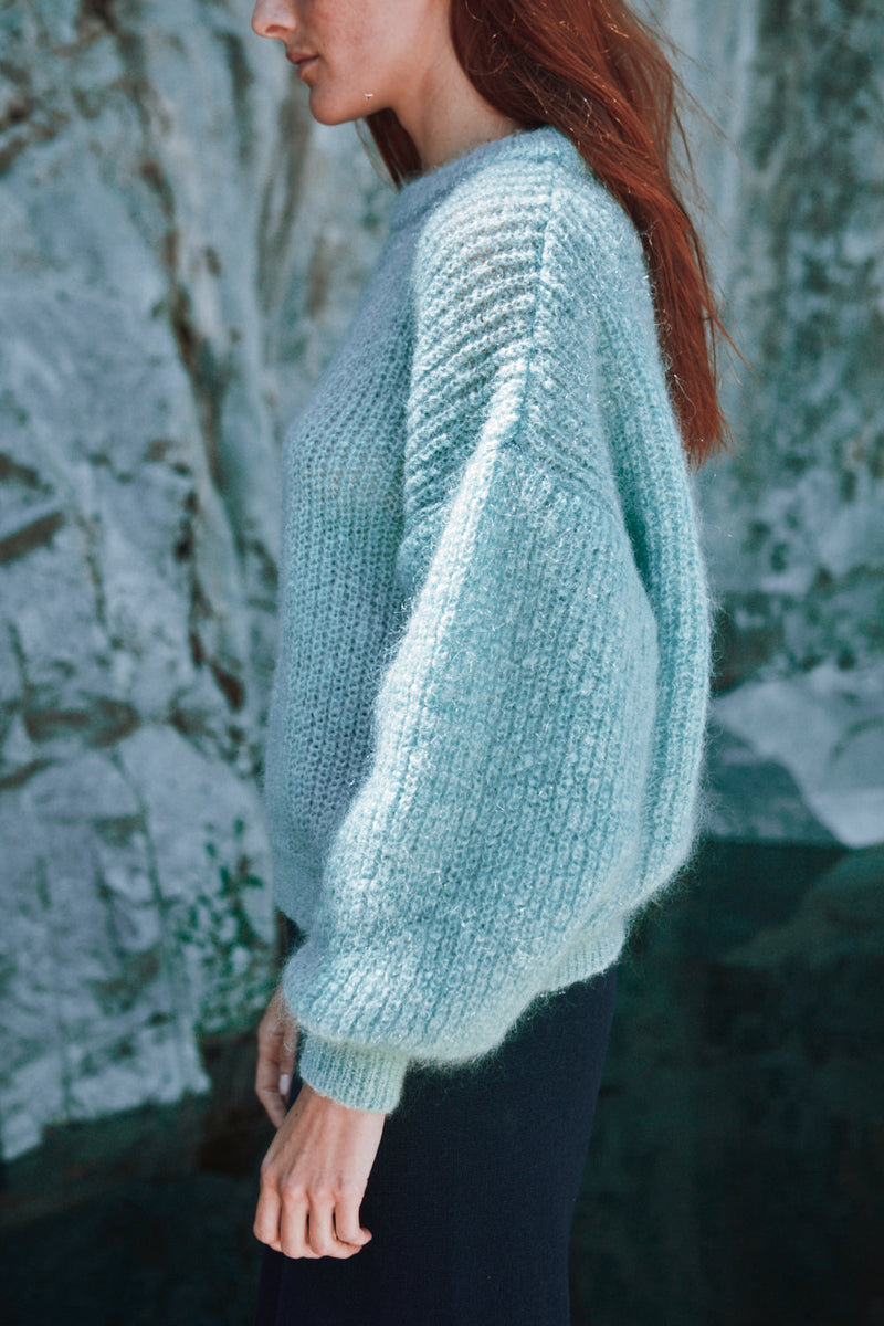 LUCIE Mohair Sweater by Marion Graux x L'Envers - Ice Blue