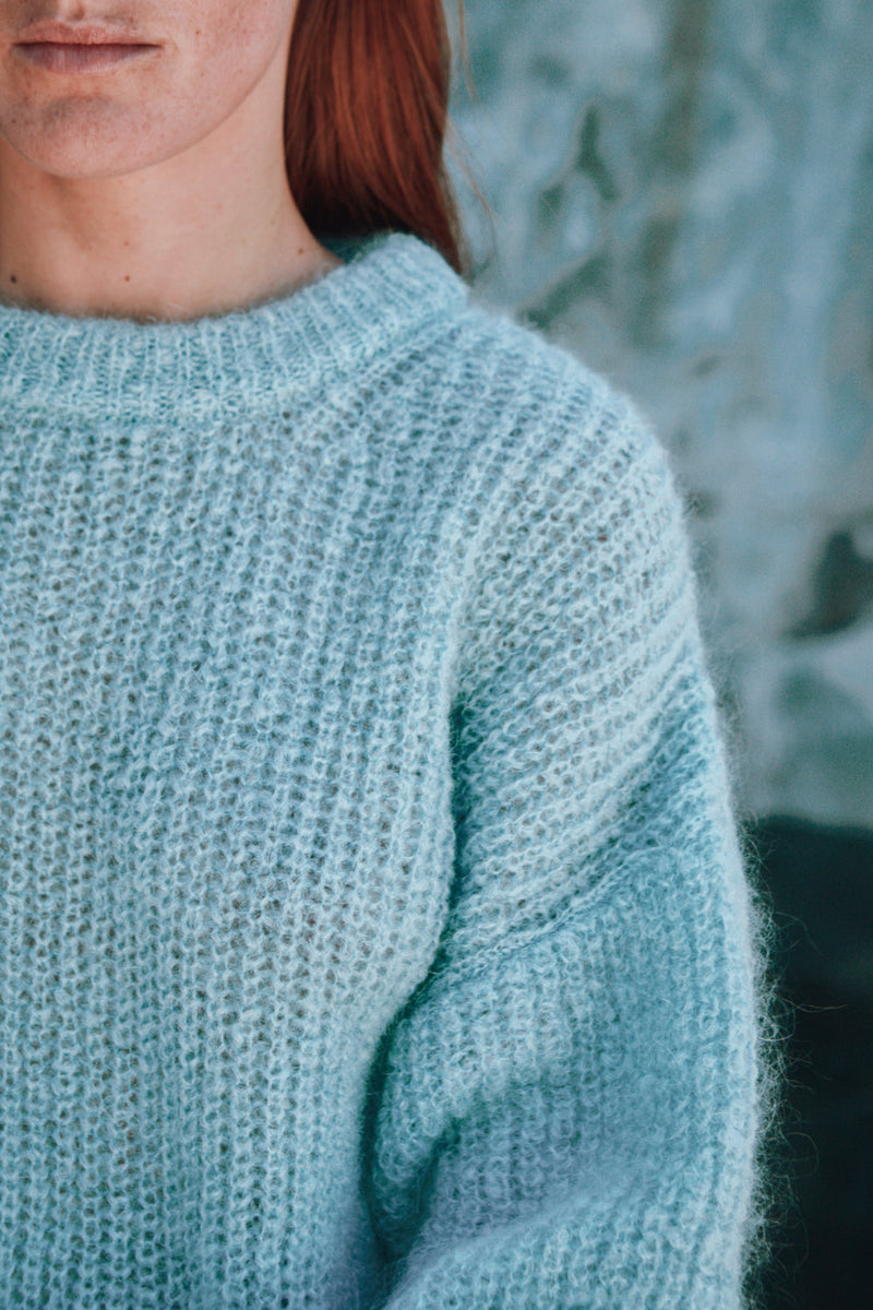 LUCIE Mohair Sweater by Marion Graux x L'Envers - Ice Blue
