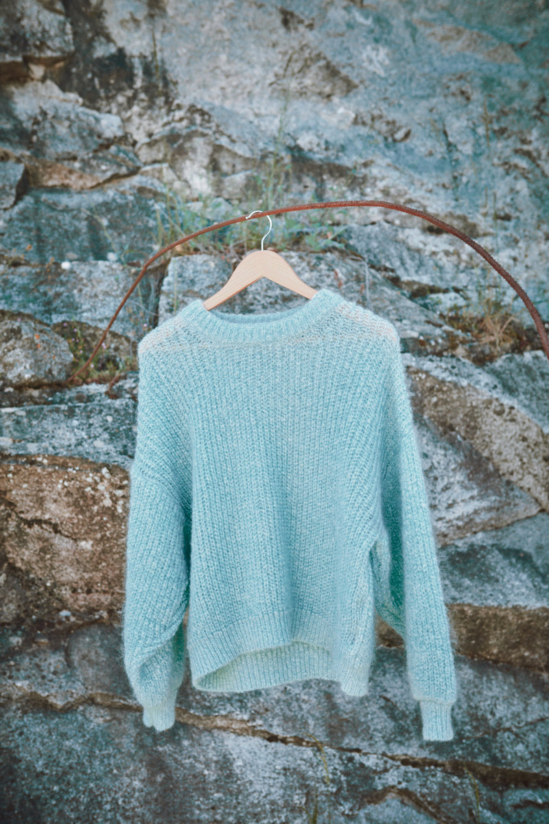 LUCIE Mohair Sweater by Marion Graux x L'Envers - Ice Blue