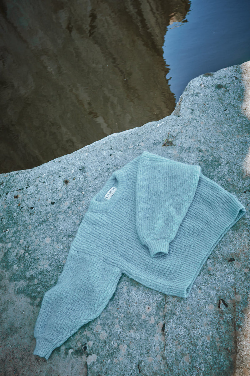 LUCIE Mohair Sweater by Marion Graux x L'Envers - Ice Blue