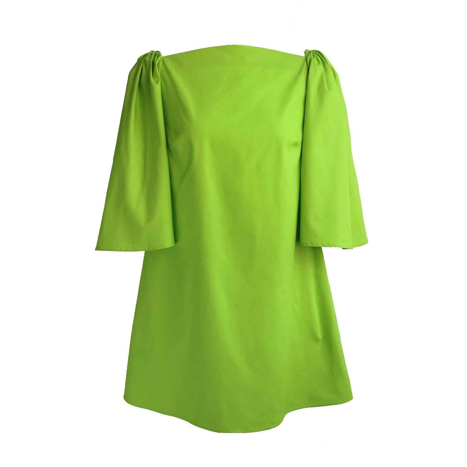 Delphine Mini Dress in Lime