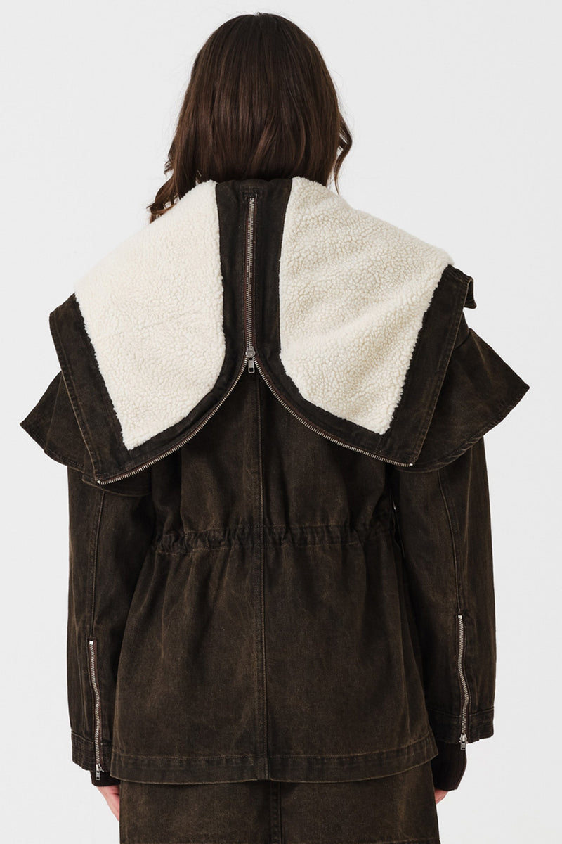 Finn Denim Jacket in Cacao