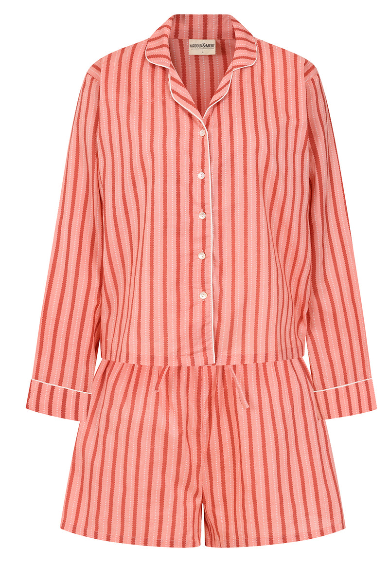 Pink Stripe Short Pyjama Set