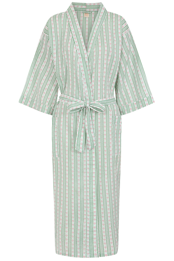 Green Stripe Robe