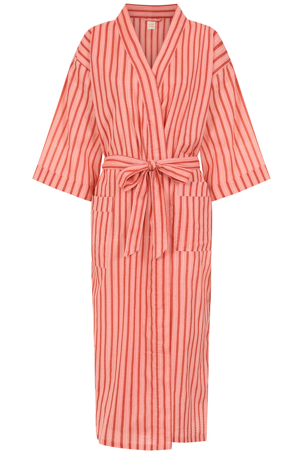 Pink Stripe Robe