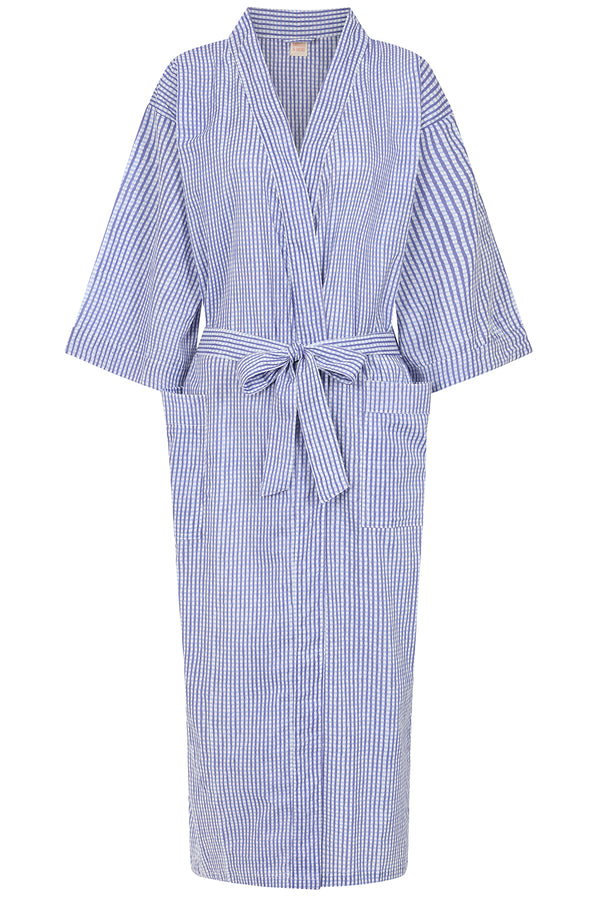 Blue Gingham Robe