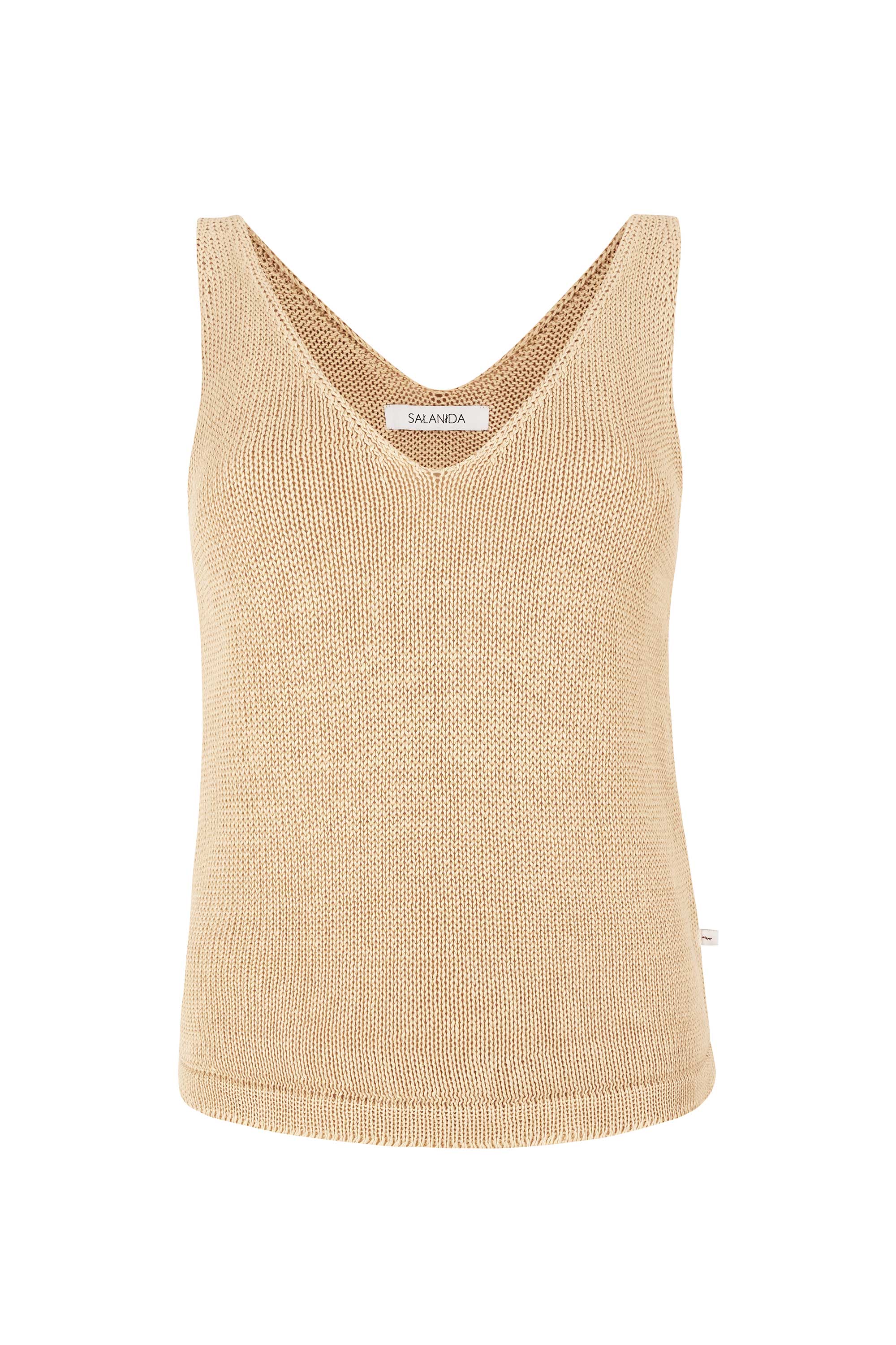 Mare 100% Linen Tank Top Sand