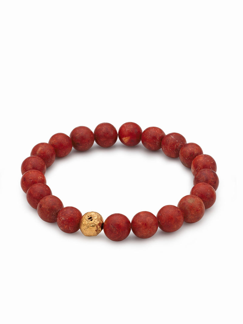 Coral Fireball Bracelet