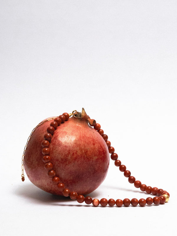 Coral Fireball Necklace