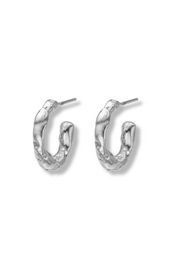 Talisman Small Hoop Earrings Silver