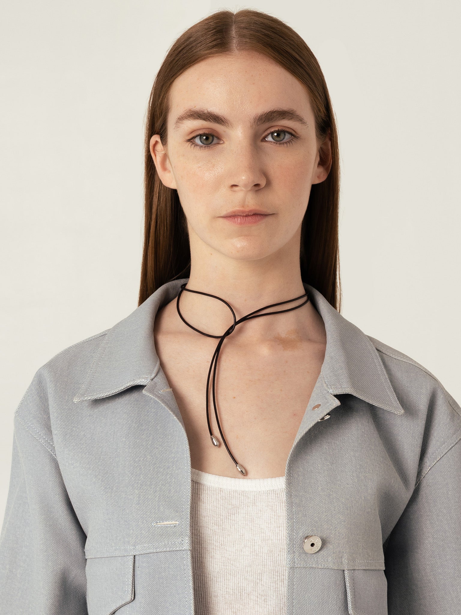 Origin Bow Necklace Silver