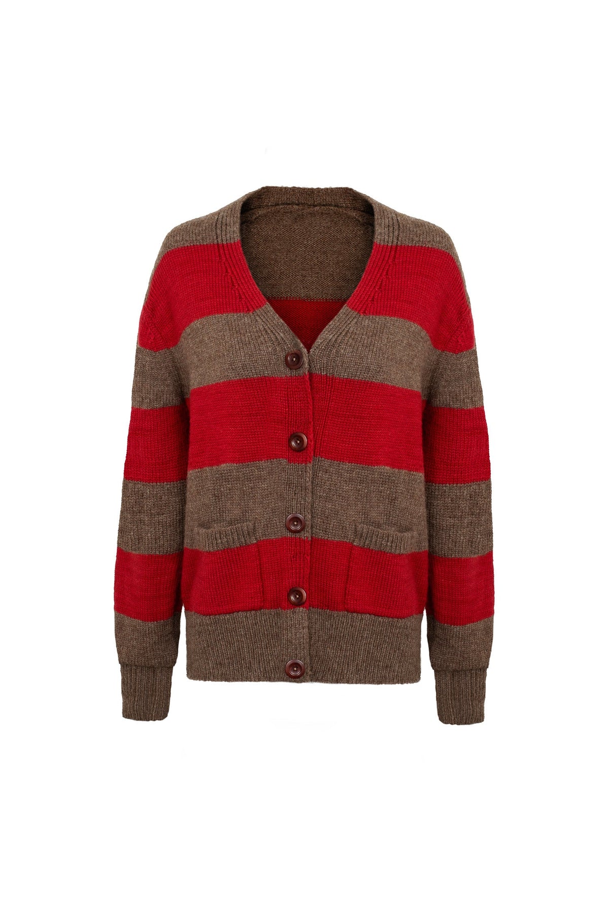 Pendle Cardigan in Peat & Jam