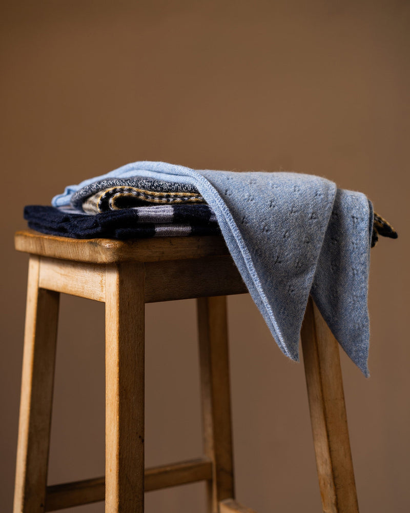 Pointelle Neckerchief | Cornflower